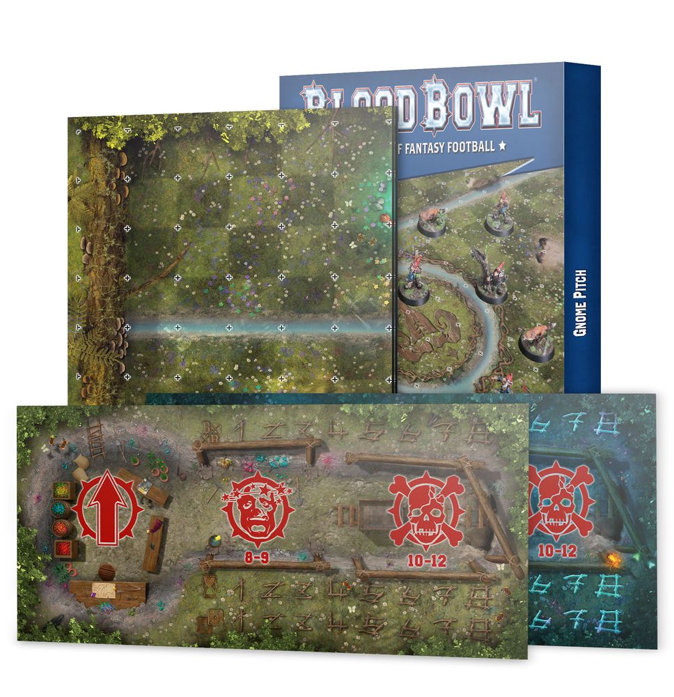 Gnome Blood Bowl Team - Double-sided Pitch and Dugouts Set