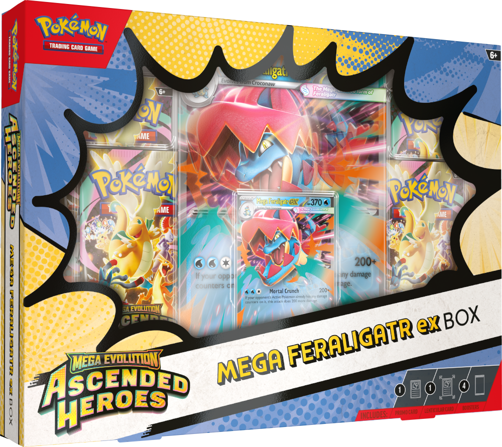 Pokémon TCG: Mega Evolution - Ascended Heroes - Mega Feraligatr ex Box