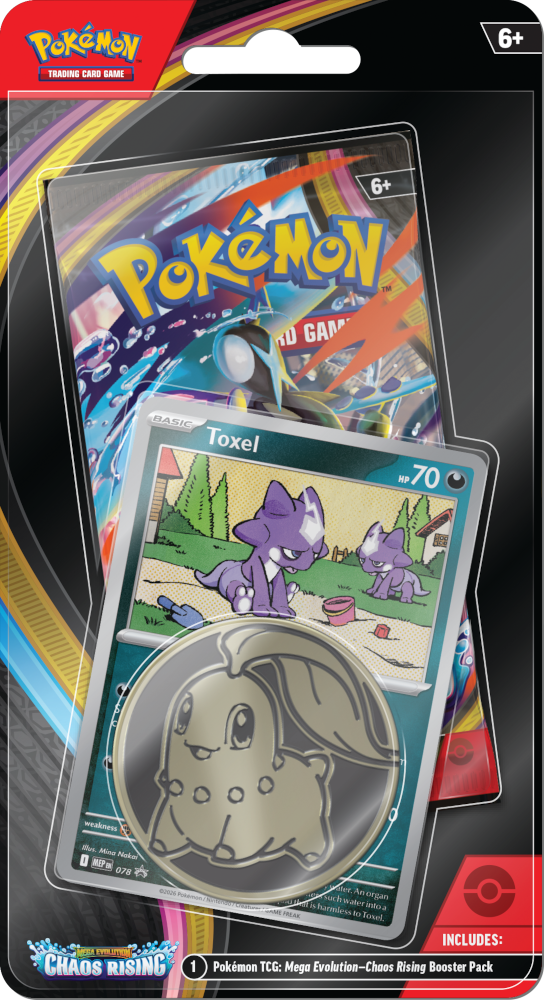 Pokémon TCG: Chaos Rising - Blister Pack - Single Booster - Toxel Promo Card