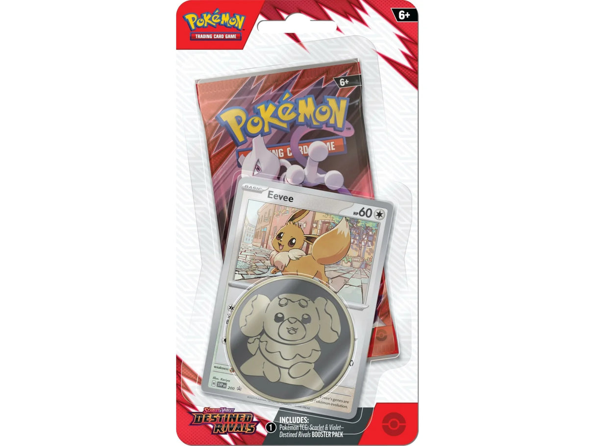Pokémon TCG: Scarlet & Violet - Destined Rivals - Blister Pack - Single Booster - Eevee Promo Card