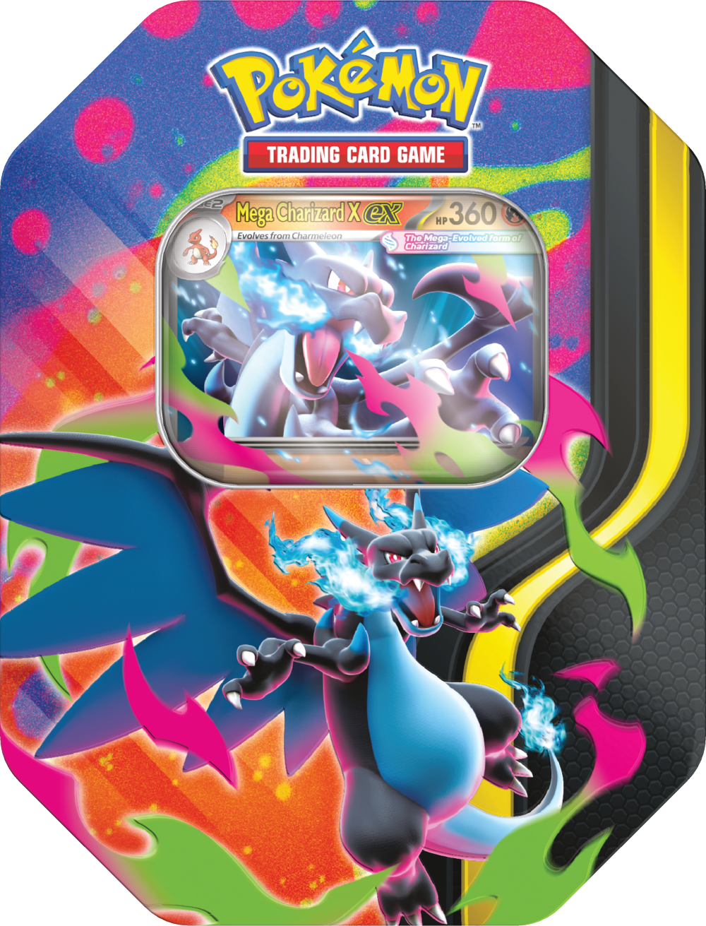 Pokémon TCG: Mega Charizard Tin - Mega Charizard X ex