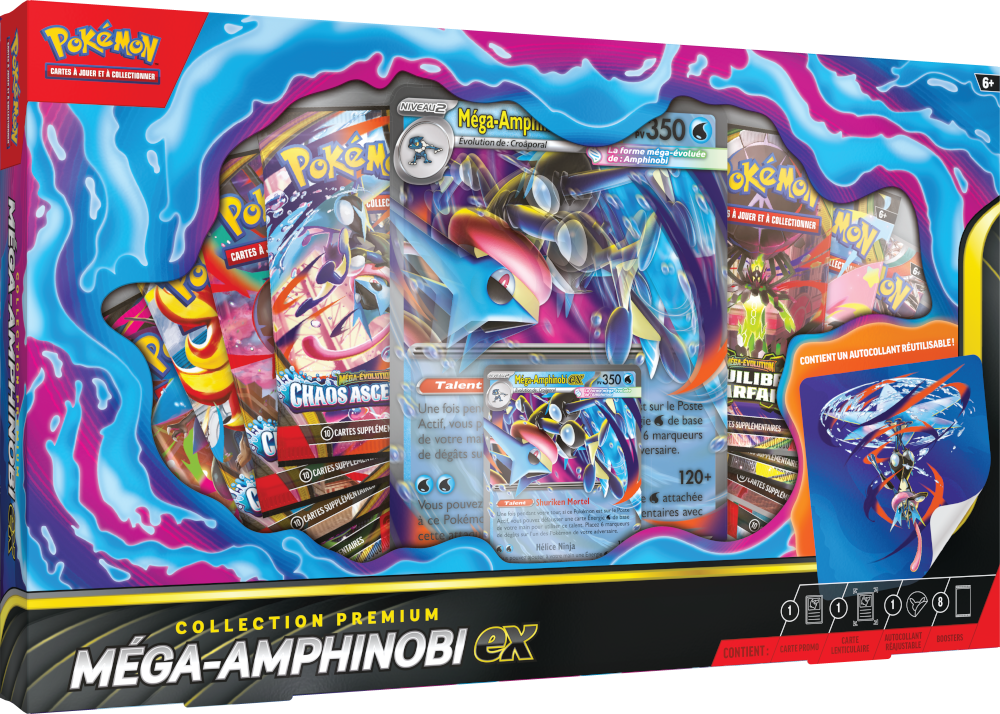 Pokémon TCG: Mega Greninja ex Premium Collection (Français)