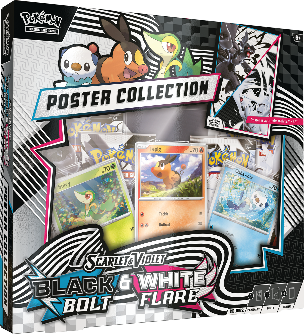 Pokémon TCG: Scarlet & Violet - Black Bolt & White Flare - Poster Collection