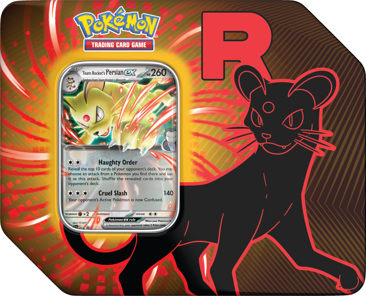 Pokémon TCG: Team Rocket Tin - Persian ex