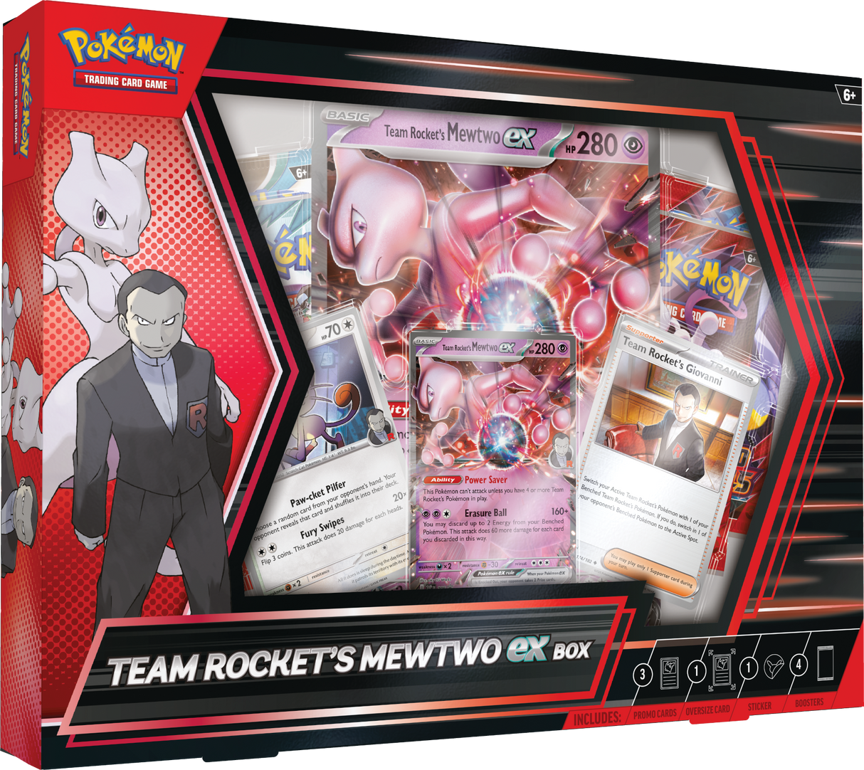 Pokémon TCG: Team Rocket's Mewtwo ex Box