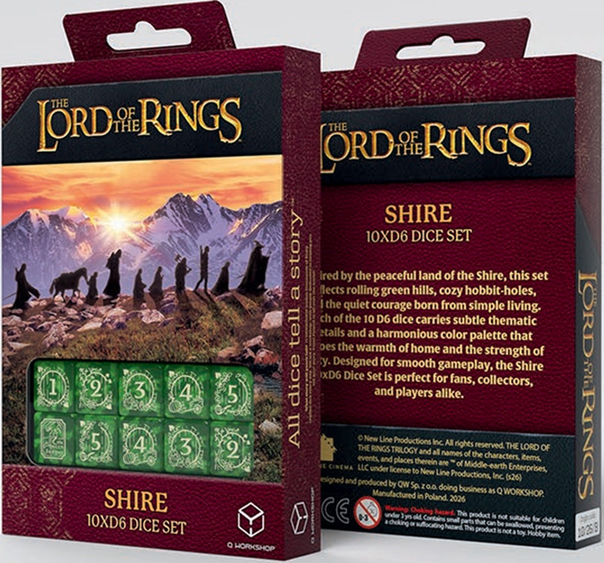 Lord of the Rings Shire 10xD6 Dice Set