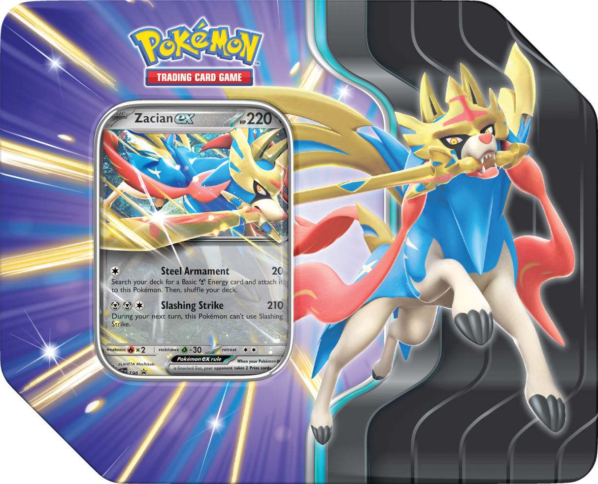 Pokémon TCG: Slashing Legend Tin - Zacian ex