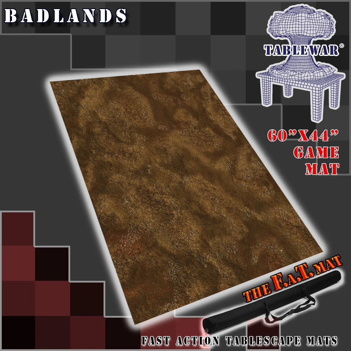 60" x 44" Badlands F.A.T. Gaming Mat