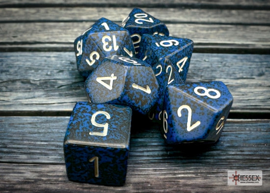 Speckled Stealth Polyhedral 7-Dice Set