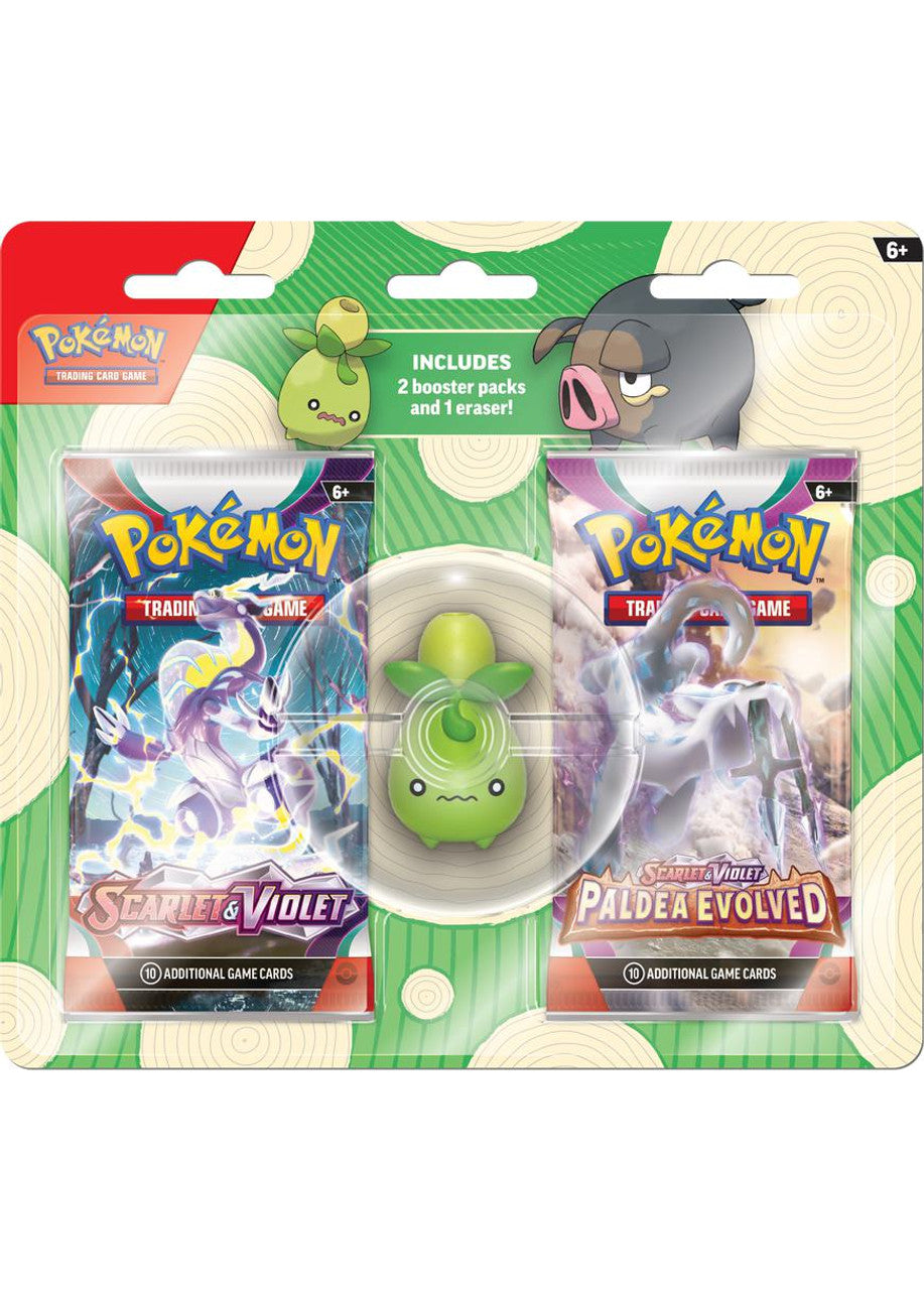 Pokémon TCG: Back to School Eraser Blister Pack 2023 - Smoliv