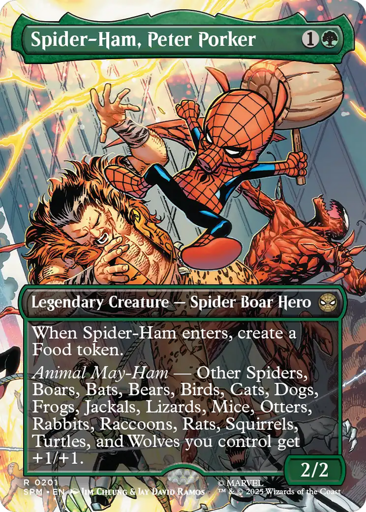Spider-Ham, Peter Porker - Borderless - Full Art [SPM-201]