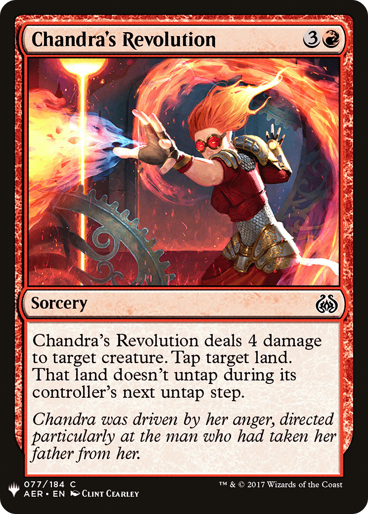 Chandra's Revolution [PLST-AER-77]