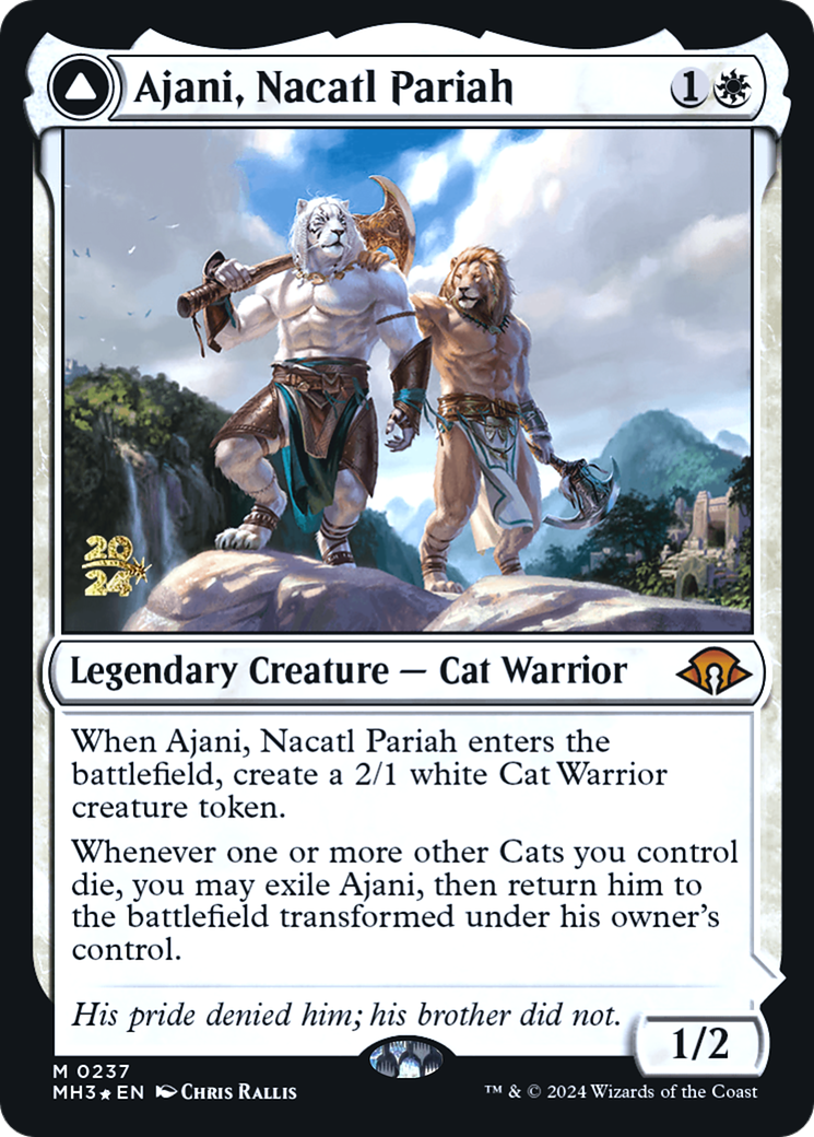 Ajani, Nacatl Pariah // Ajani, Nacatl Avenger - Prerelease Promo [PMH3-237s]