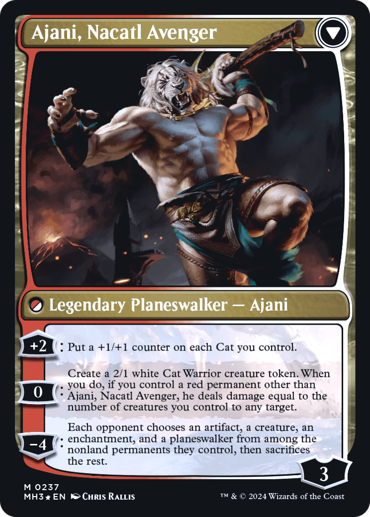Ajani, Nacatl Pariah // Ajani, Nacatl Avenger - Prerelease Promo [PMH3-237s]