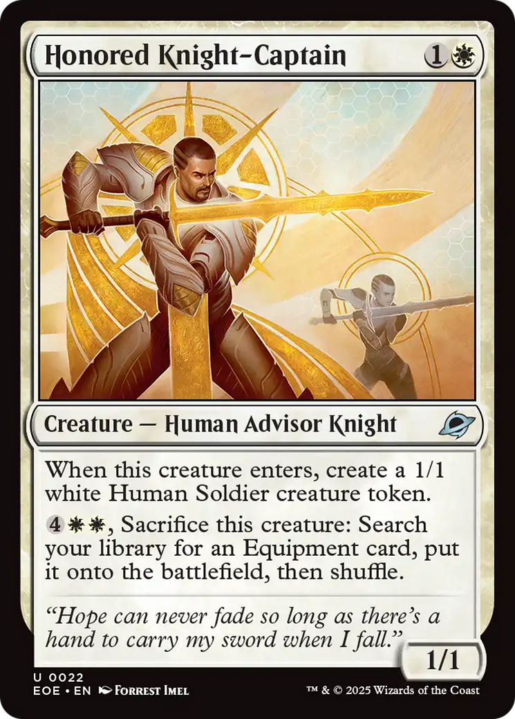 Honored Knight-Captain [EOE-22]