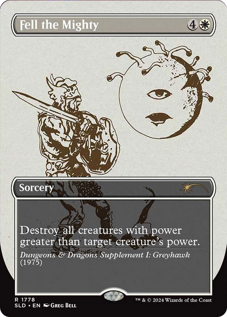 Fell the Mighty - Borderless - Full Art [SLD-1778]
