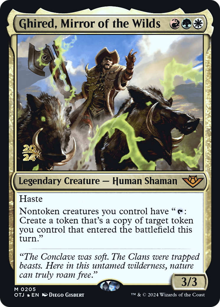 Ghired, Mirror of the Wilds - Prerelease Promo [POTJ-205s]