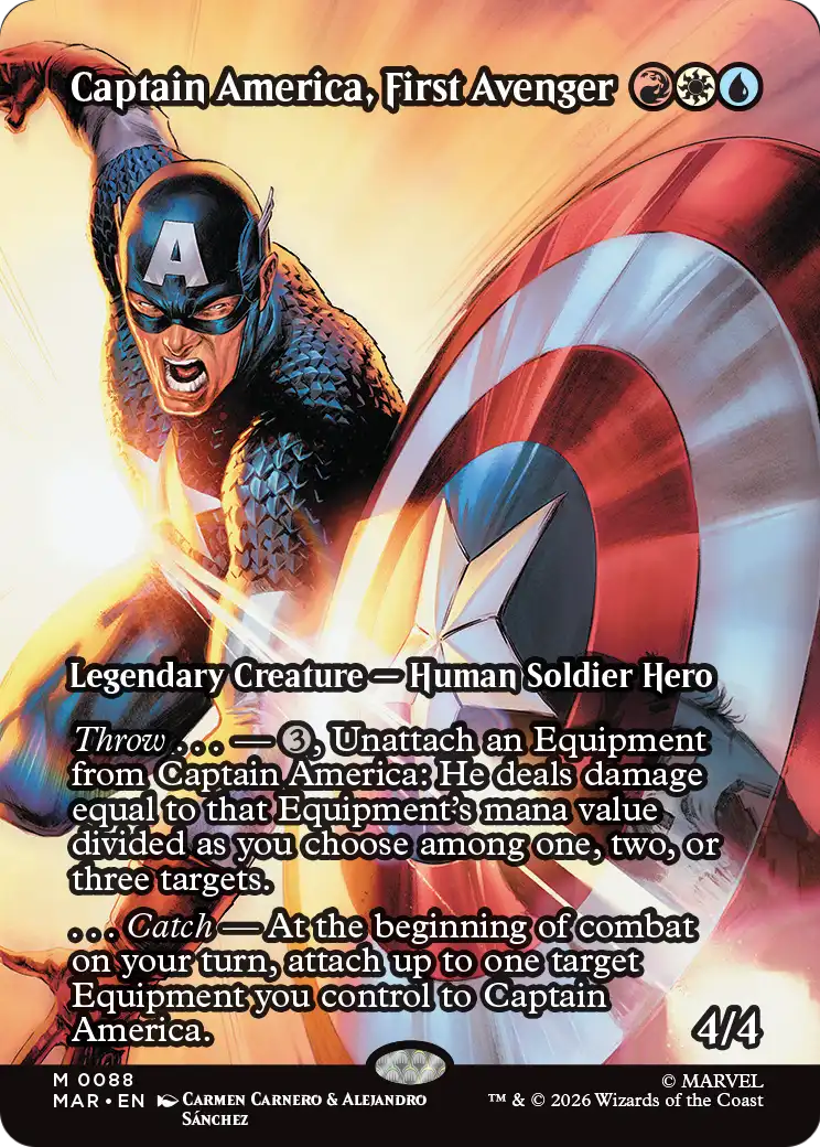 Captain America, First Avenger - Borderless - Full Art [MAR-88]