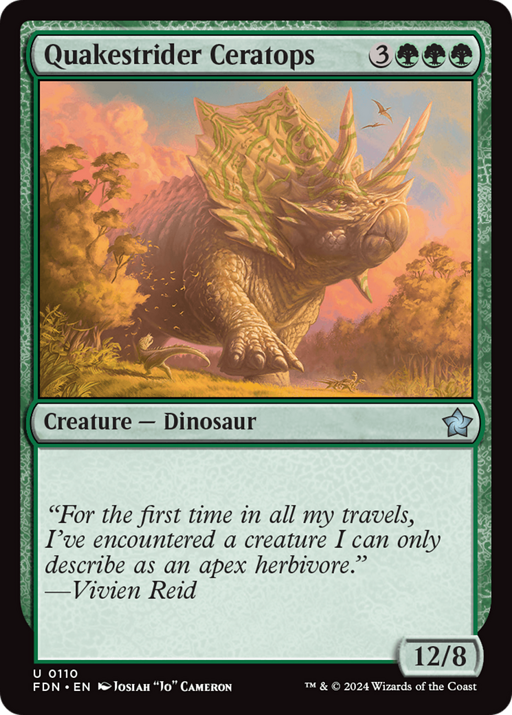 Quakestrider Ceratops [FDN-110]