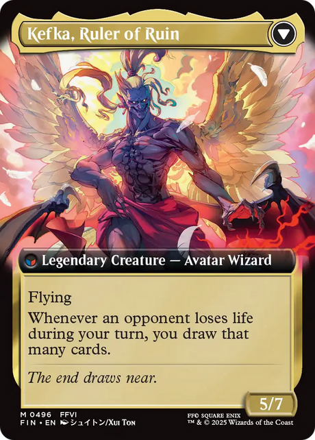 Kefka, Court Mage // Kefka, Ruler of Ruin - Extended Art [FIN-496]