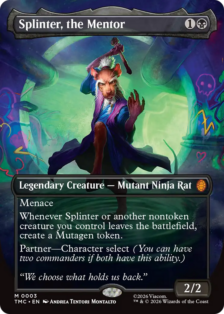 Splinter, the Mentor - Borderless - Full Art [TMC-3]