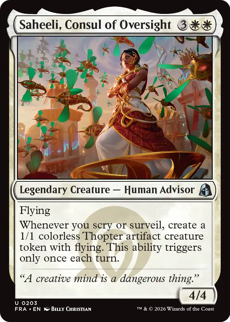 Saheeli, Consul of Oversight [FRA-203]