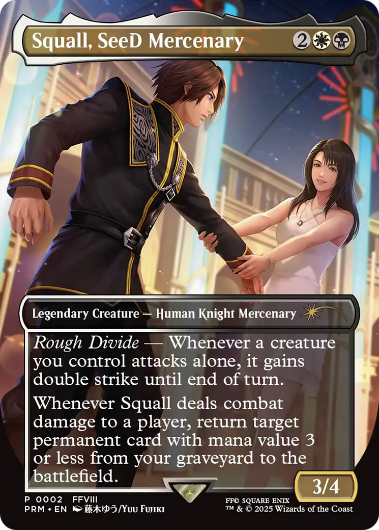 Squall, SeeD Mercenary - Borderless - Full Art - Promo [PSS5-2]