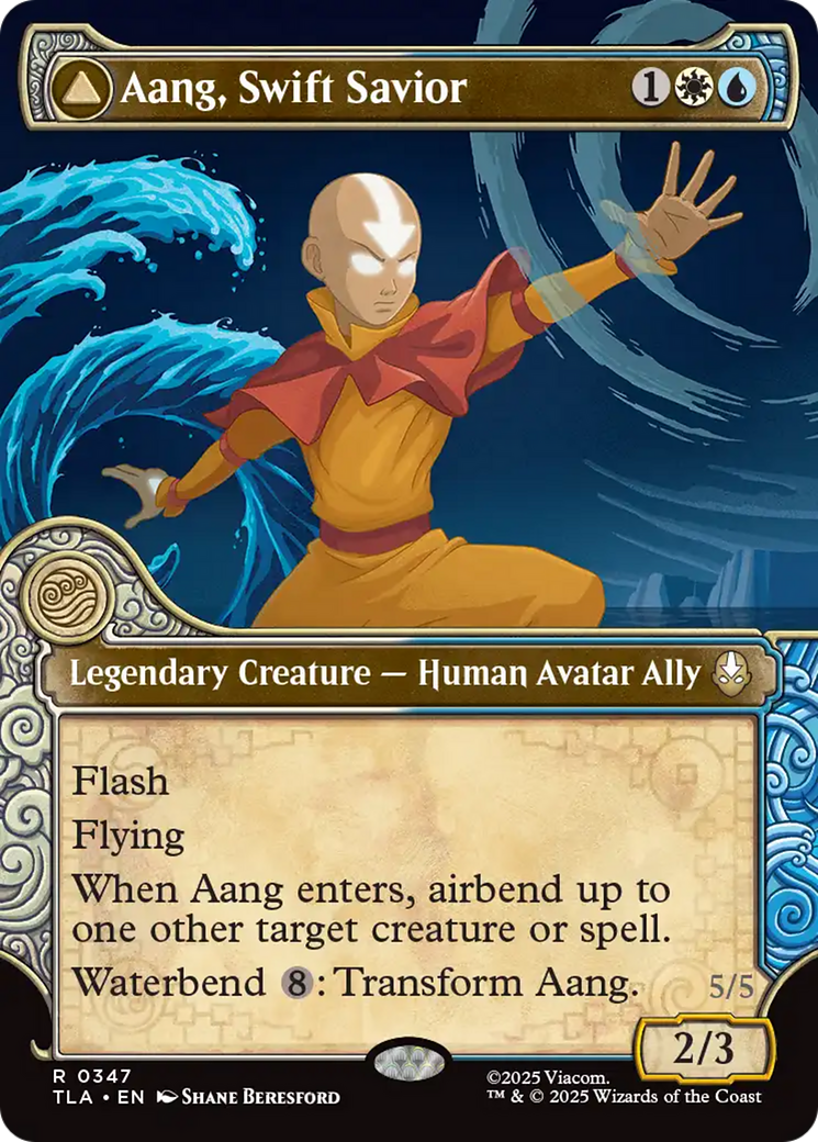 Aang, Swift Savior // Aang and La, Ocean's Fury - Borderless - Showcase [TLA-347]