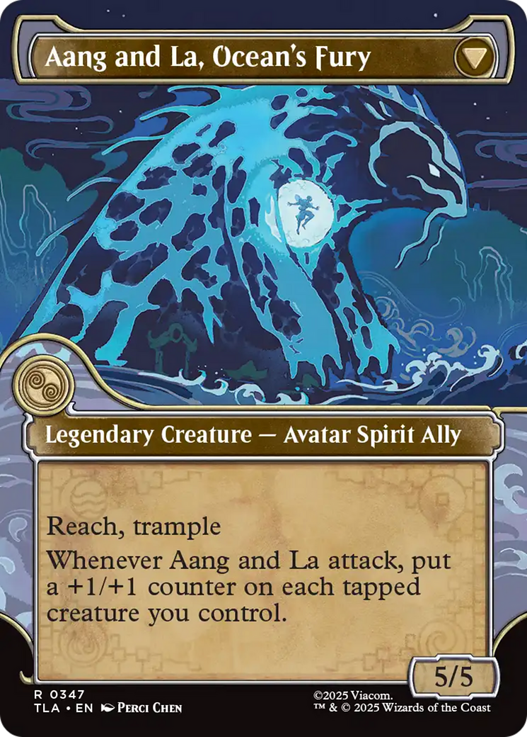 Aang, Swift Savior // Aang and La, Ocean's Fury - Borderless - Showcase [TLA-347]