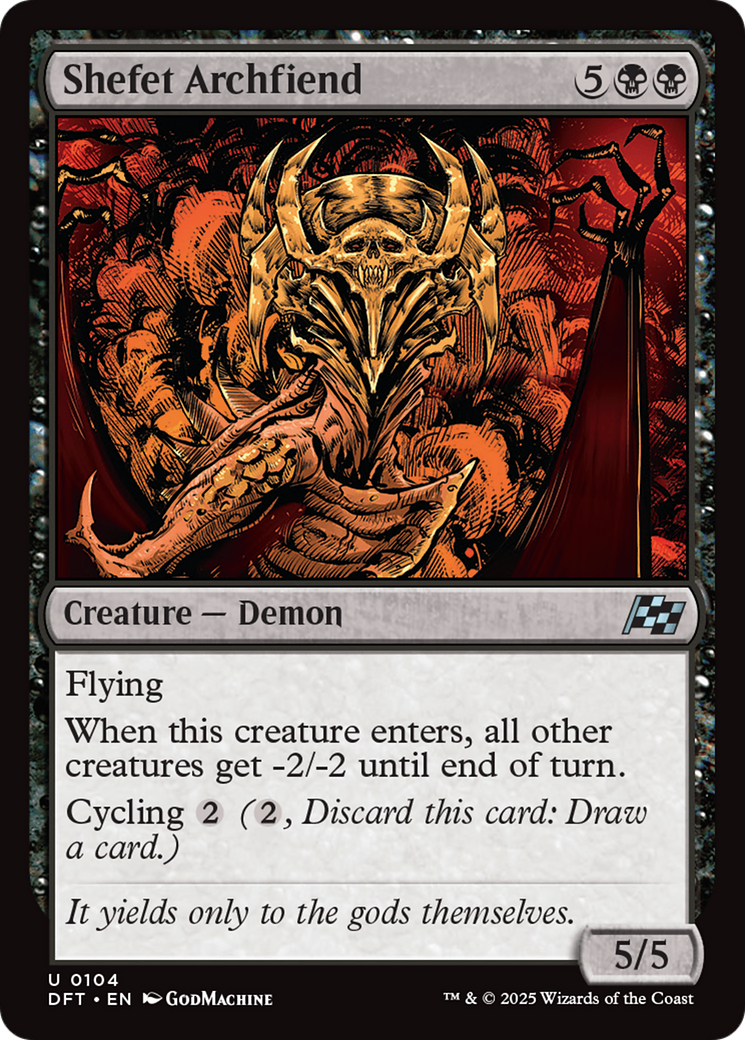 Shefet Archfiend [DFT-104]