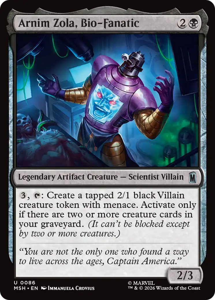 Arnim Zola, Bio-Fanatic [MSH-86]