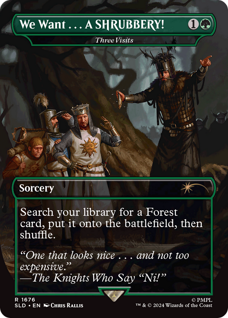 Three Visits - Borderless - Full Art [SLD-1676]