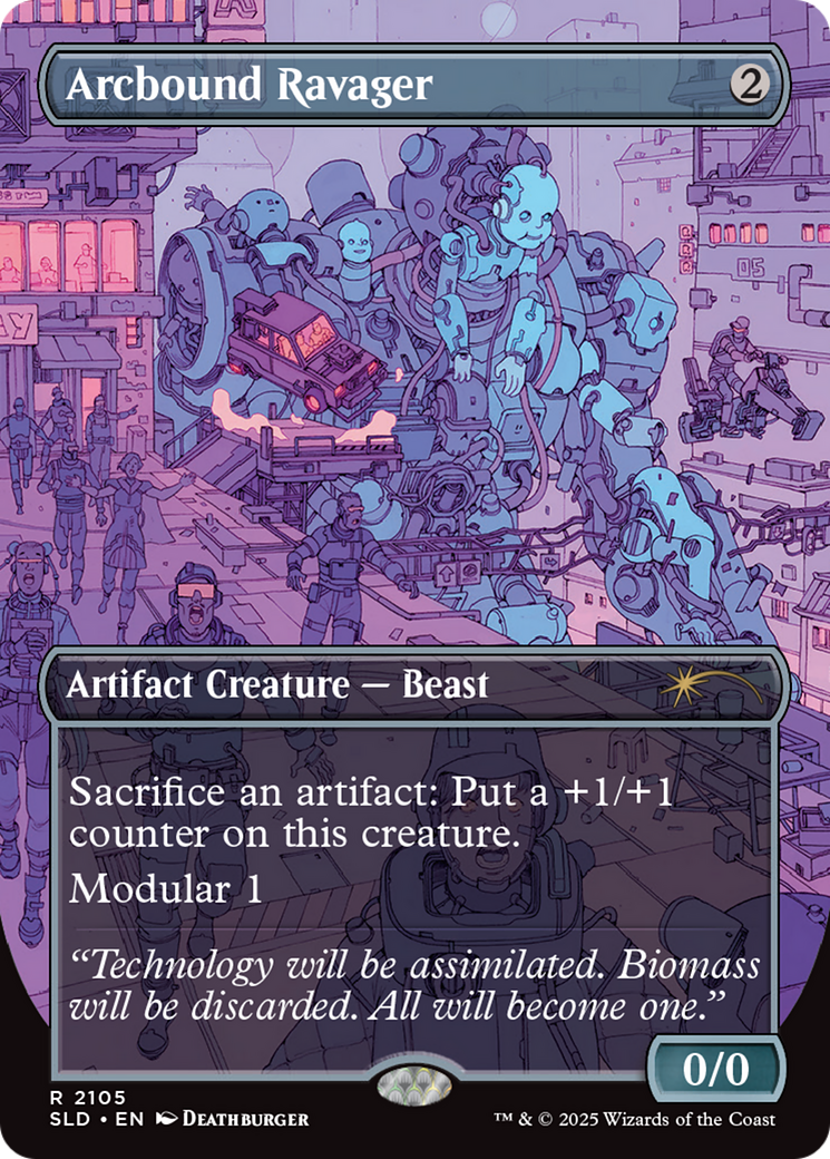 Arcbound Ravager - Borderless - Galaxy Foil - Full Art [SLD-2105]