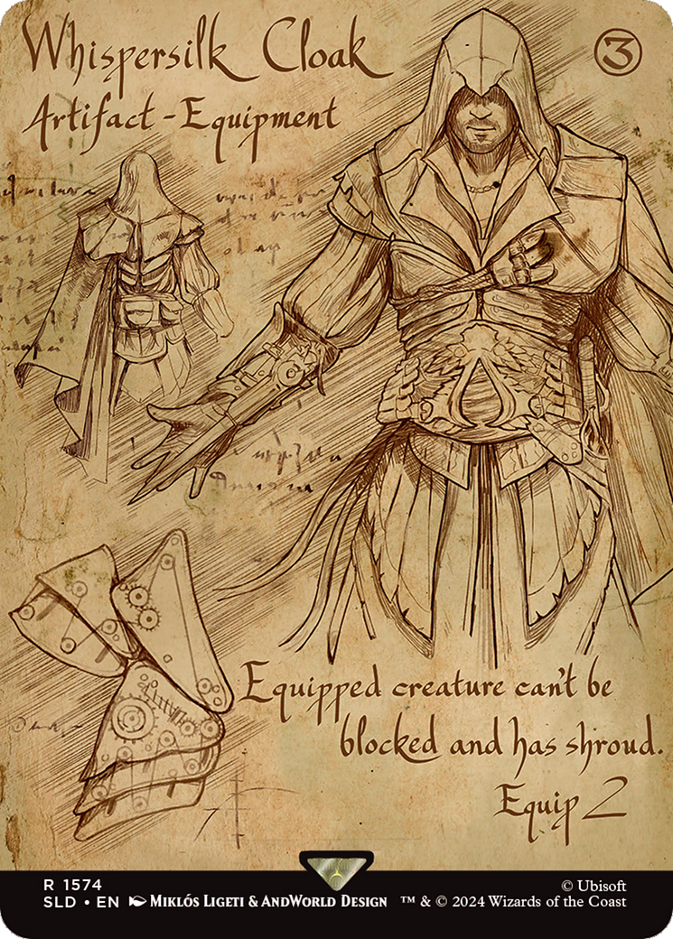 Whispersilk Cloak - Borderless - Full Art [SLD-1574]