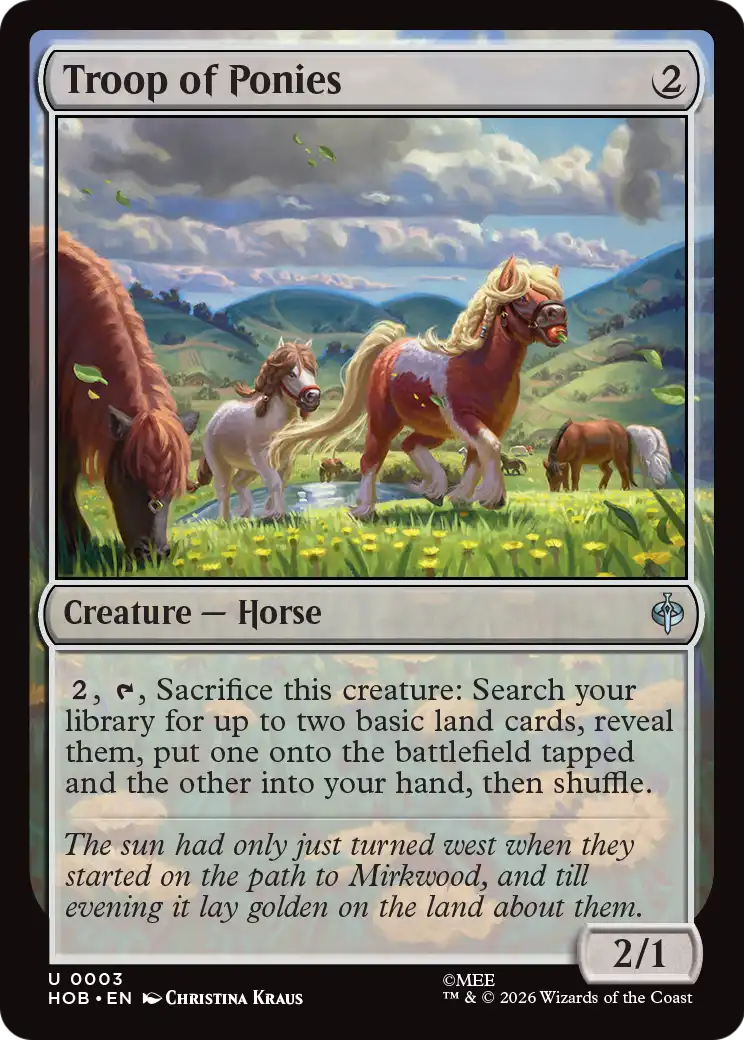 Troop of Ponies [HOB-3]