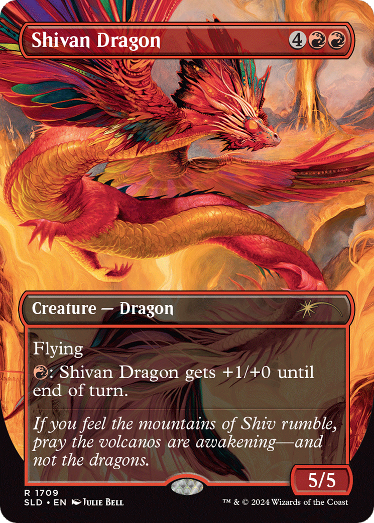 Shivan Dragon - Borderless - Full Art [SLD-1709]