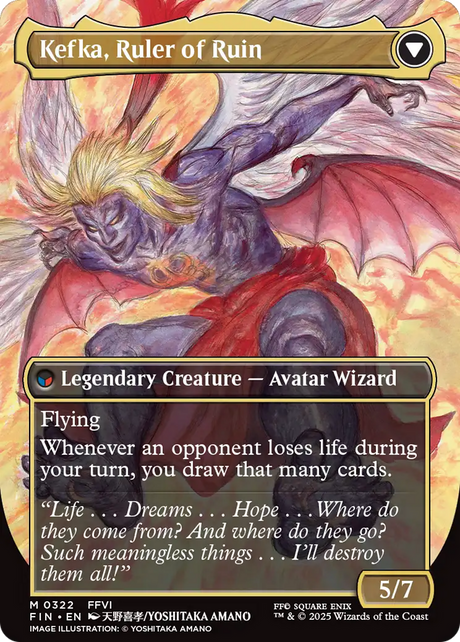 Kefka, Court Mage // Kefka, Ruler of Ruin - Borderless - Full Art [FIN-322]