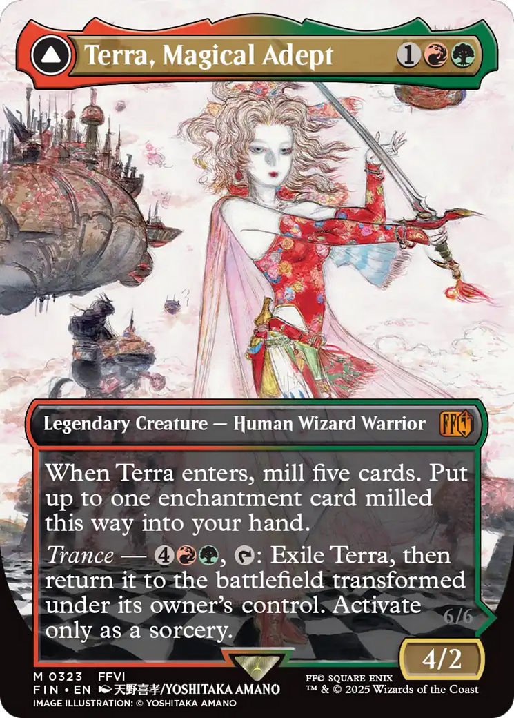 Terra, Magical Adept // Esper Terra - Borderless - Full Art [FIN-323]