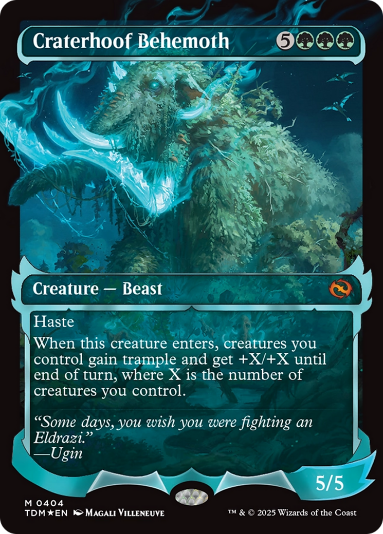 Craterhoof Behemoth - Borderless - Showcase - Full Art [TDM-404]