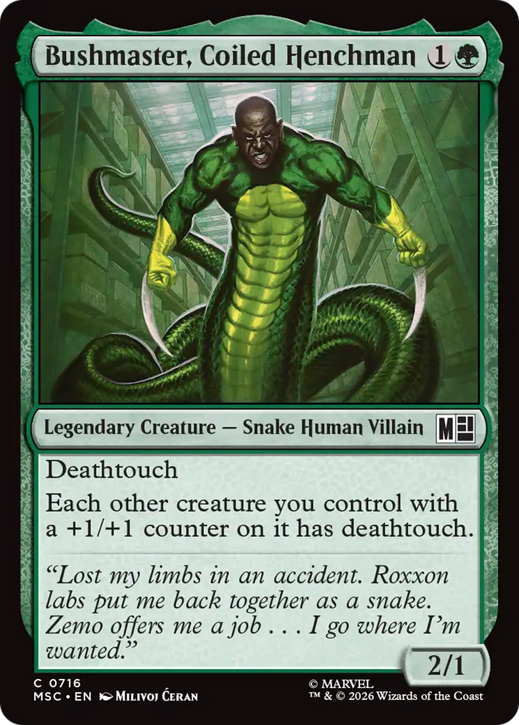 Bushmaster, Coiled Henchman [MSC-716]