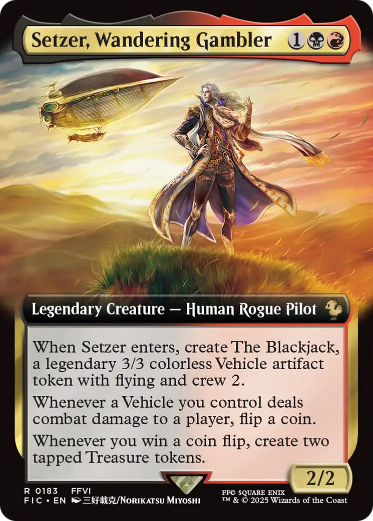 Setzer, Wandering Gambler - Extended Art [FIC-183]