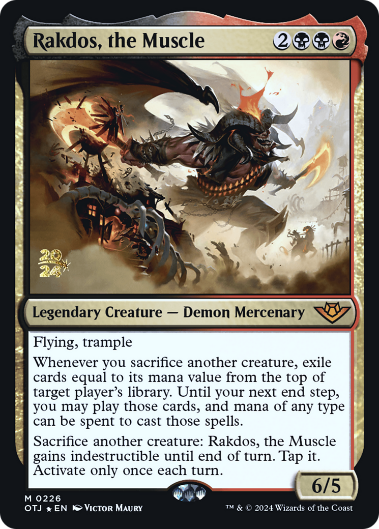Rakdos, the Muscle - Prerelease Promo [POTJ-226s]