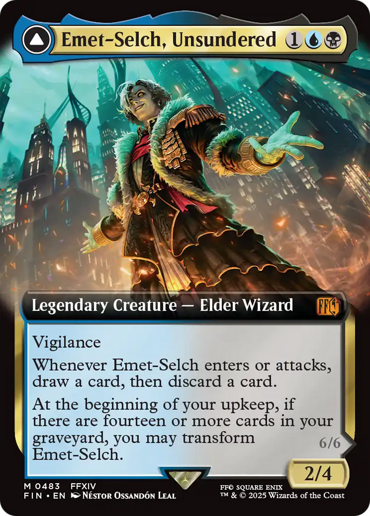Emet-Selch, Unsundered // Hades, Sorcerer of Eld - Extended Art [FIN-483]
