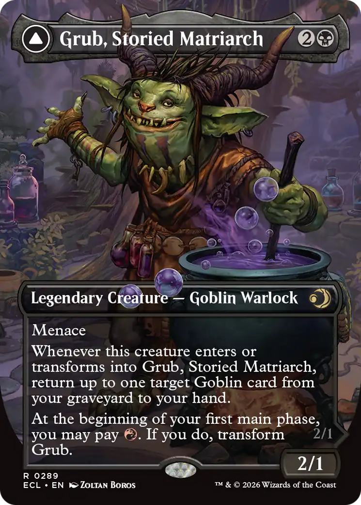 Grub, Storied Matriarch // Grub, Notorious Auntie - Borderless - Full Art [ECL-289]