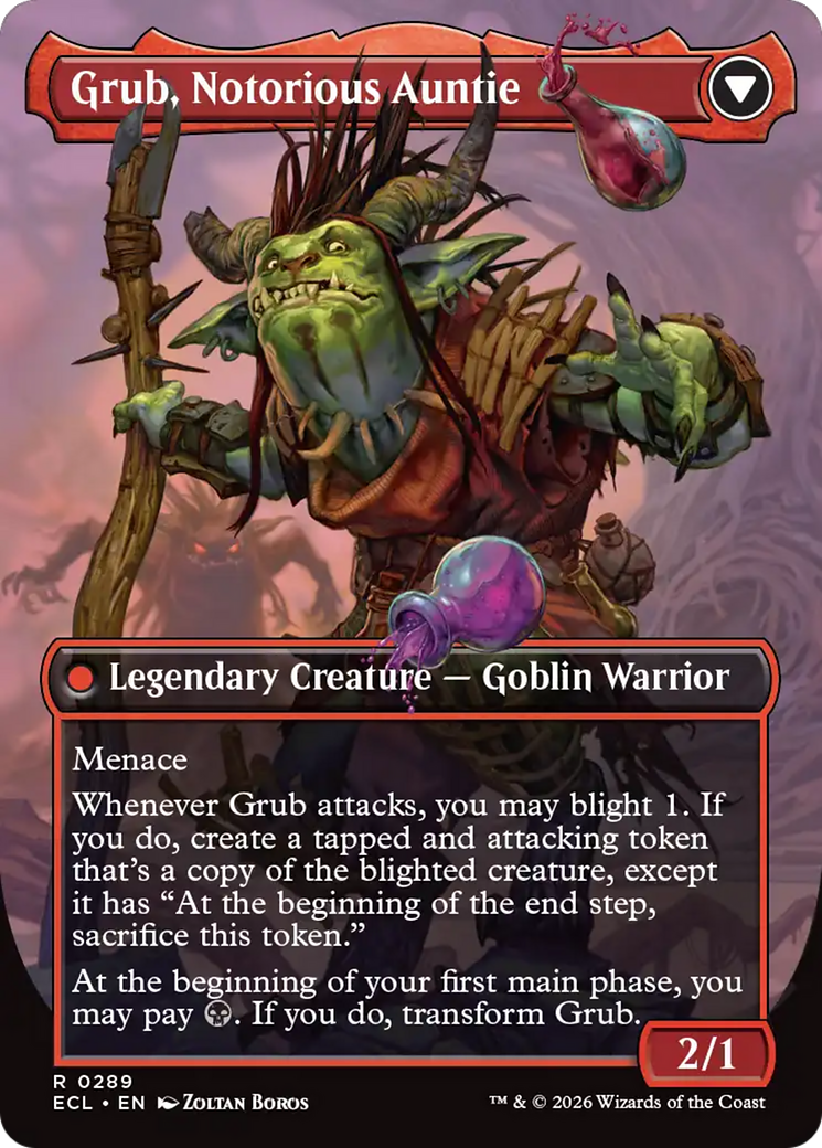 Grub, Storied Matriarch // Grub, Notorious Auntie - Borderless - Full Art [ECL-289]