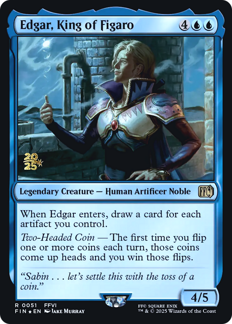 Edgar, King of Figaro - Prerelease Promo [PFIN-51s]