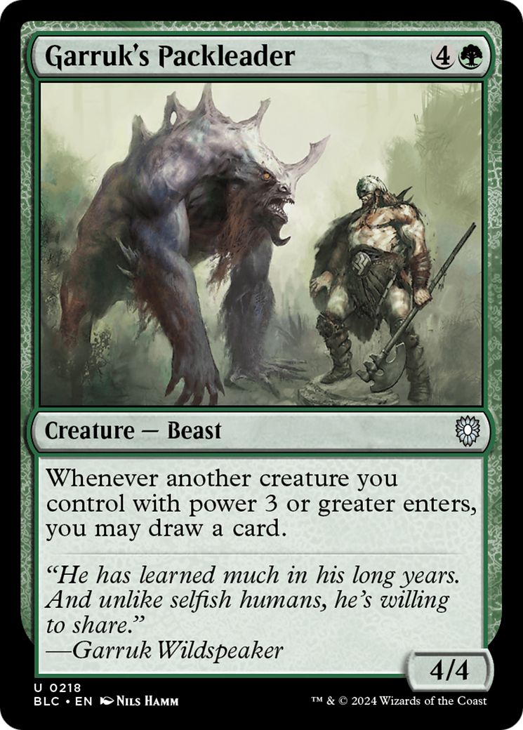 Garruk's Packleader [BLC-218]