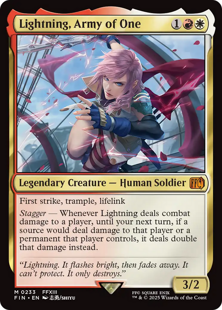 Lightning, Army of One [FIN-233]