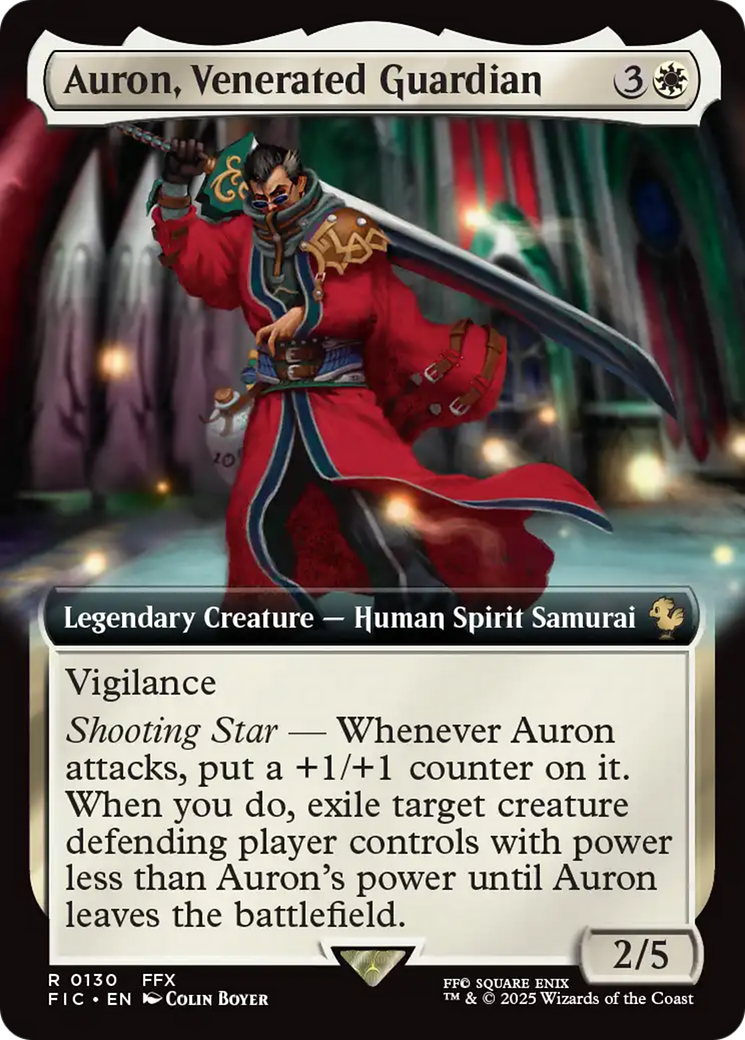 Auron, Venerated Guardian - Extended Art [FIC-130]