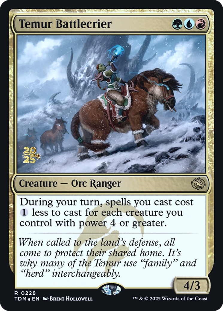 Temur Battlecrier - Prerelease Promo [PTDM-228s]